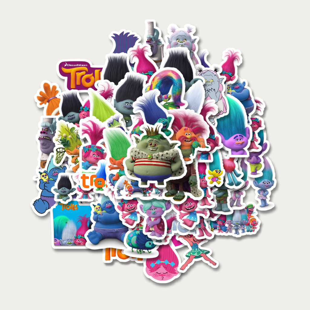 

Sticker Pack Stiker Kartun Series The Trolls Mix | Sticker TUMBLR | Stiker LAPTOP KOPER HELM