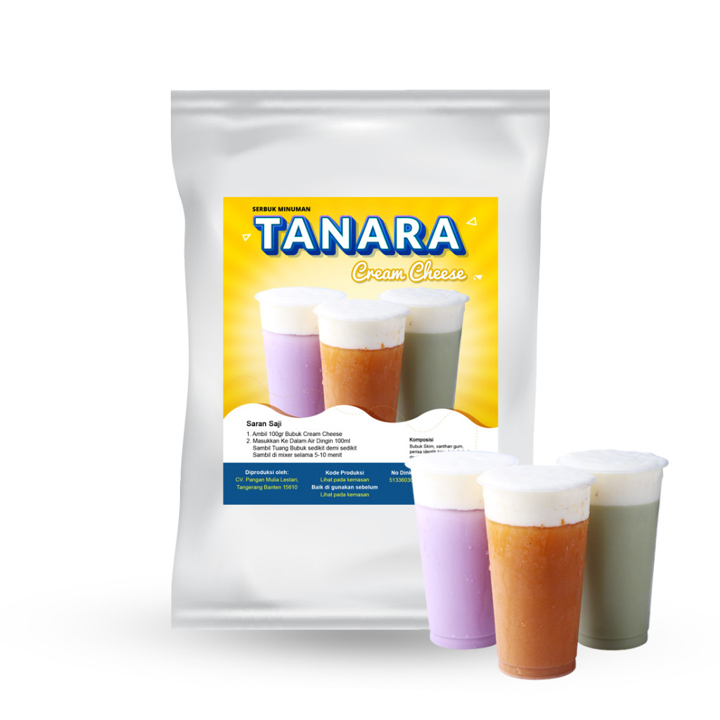 

Bubuk Cheese Cream 1Kg - Serbuk Cream Cheese Tea Foam Premium Quality - Tanara Powder
