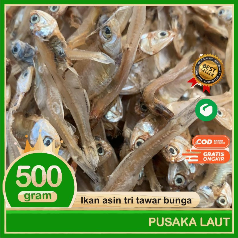 

Ikan Asin Teri Tawar Bunga Super Tri Bunga Premium 500 gr