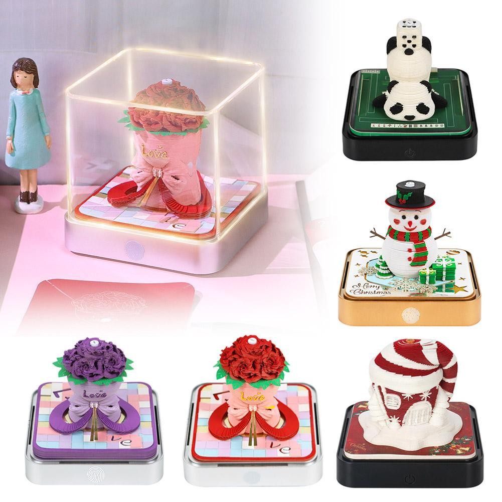 

NEW Omoshiroi Block 3D 2026 Calendar Notepad 3D Memo Pad Castle Sticky Note 3D Art Notes Block Office Accessories Birthday Gifts