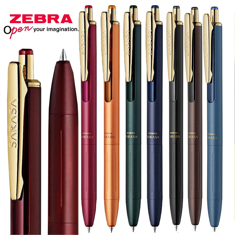 

ZEBRA JJ56 Metal Limited Gel Pen Sarasa Retro Color Heavy Feel Metal Signature Pen 0.5mm Low Center Gravity Office Accessories