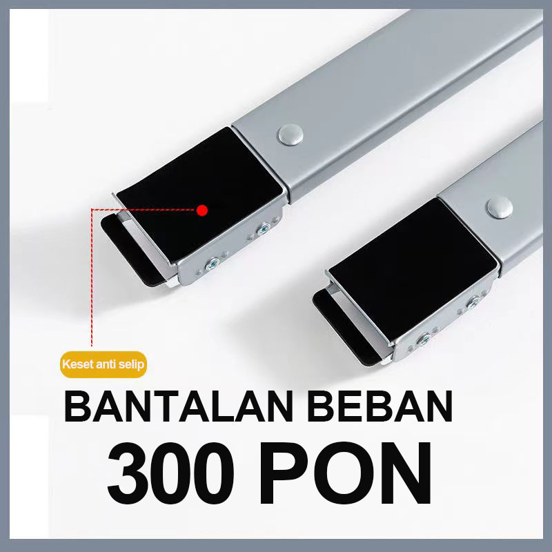 Alas Roda Kulkas Mesin Cuci / Roda Lemari Portable Rel Pengangkat Furnitur Stand Moveable