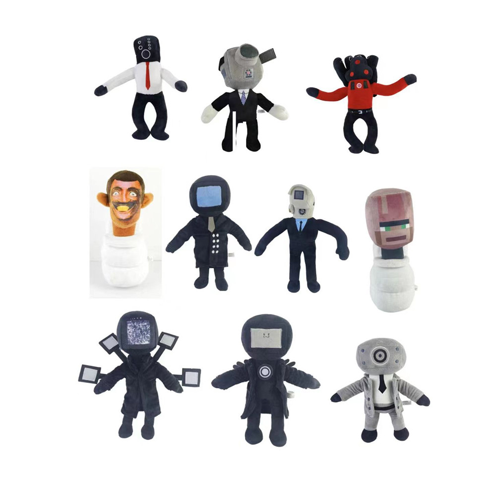 Skibidi toilet plush toilet person parodies plush stuffed toy dolls