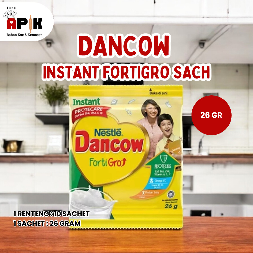 

DANCOW INSTANT FORTIGRO SACHET 26 GRAM / SUSU BUBUK VANILLA