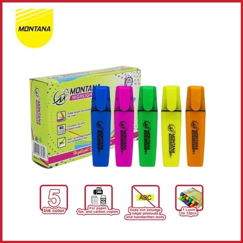

HIGHLIGHTER PENANDA WARNA STABILO MONTANA SH-1 ( 12 PCS )