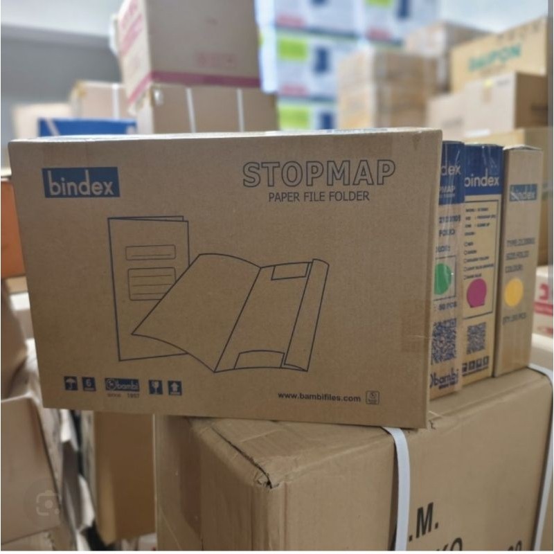 

NEWPRODUK! Stopmap BINDEX / BAMBI ( 5002 ) Folio (1 pack isi 50Pcs). Bahan dan Ketebalan setara merk diamond