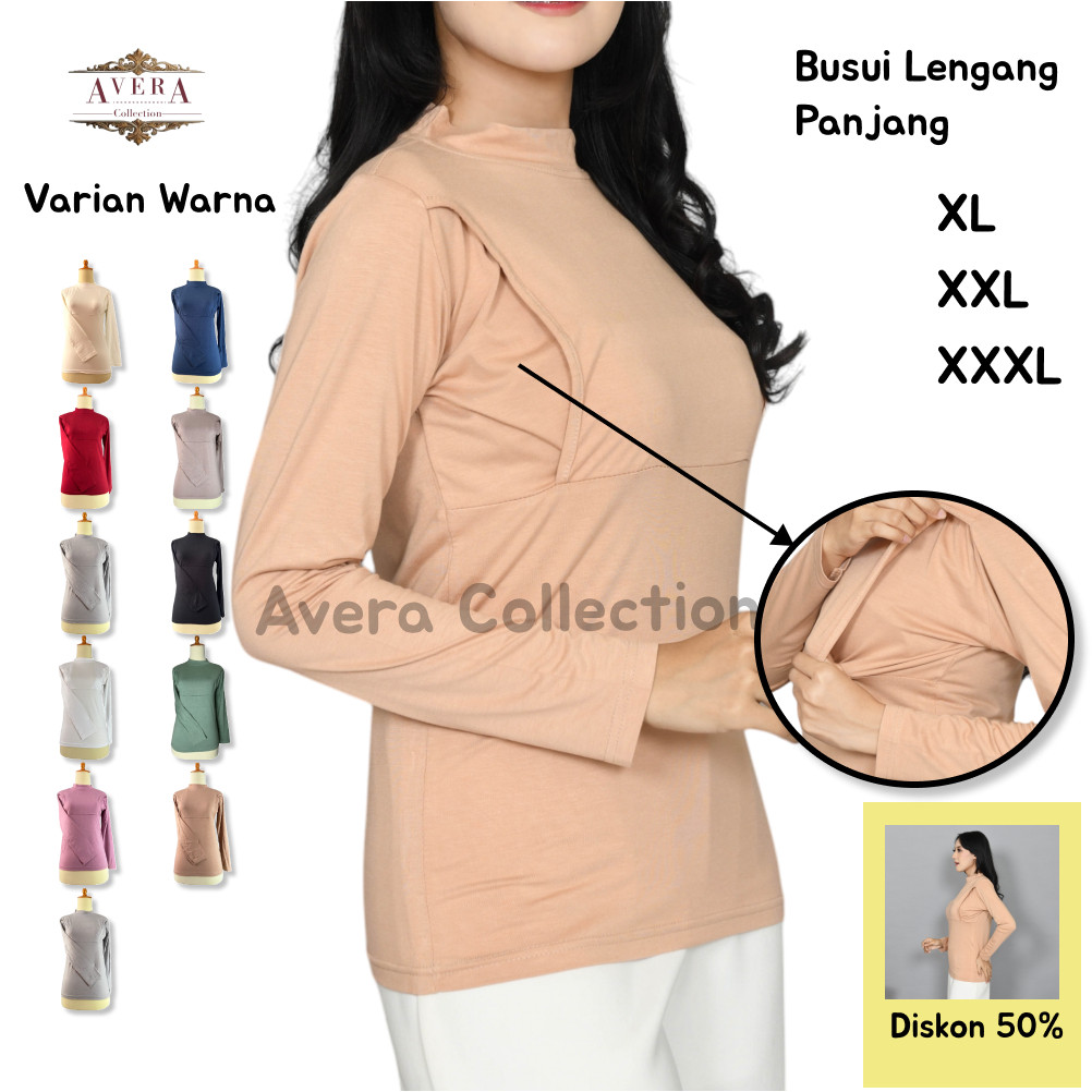 Baju Manset Nursing Ibu Menyusui Bukaan Samping Spandek Rayon Lengan Panjang