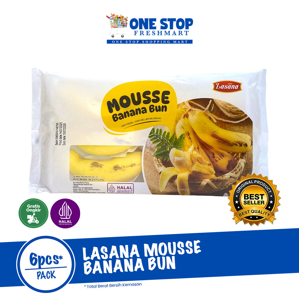 

LASANA MOUSSE BANANA BUN ISI 6PCS