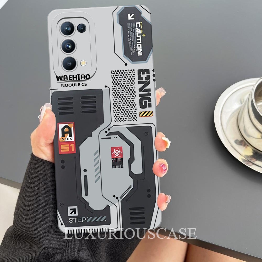 [01] Case Untuk Oppo Reno 4 - Motif Mesin CPU Cyberpunk - Softcase Pro Camera, Casing HP, Pelindung 