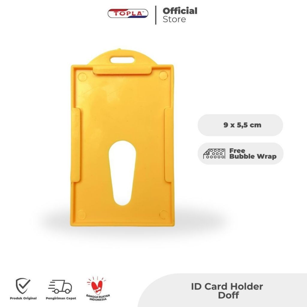 

Topla ID Card DOFF dan Transparan 001 Tempat Kartu dan Name Tag