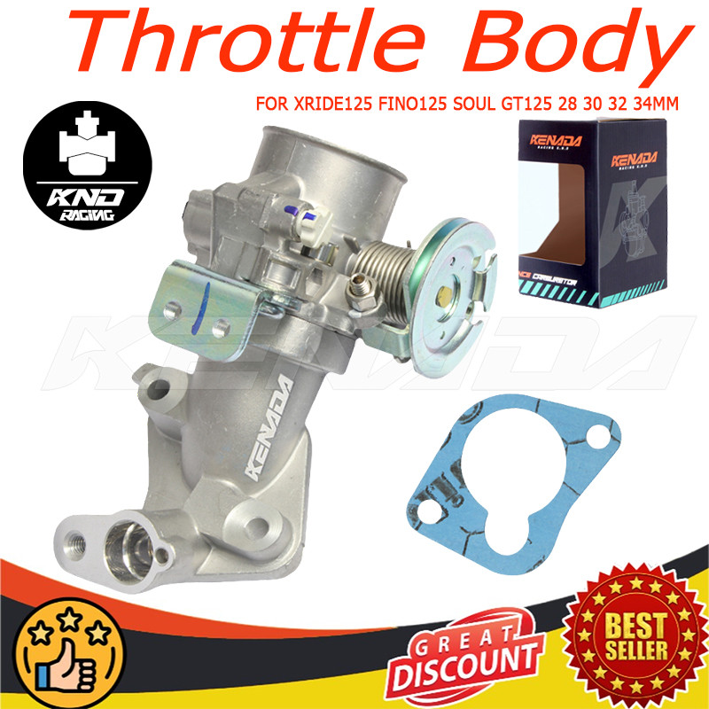 TB Throttle Body MIO M3 XRIDE125 FINO125 SOUL GT125 28 30 32 34MM