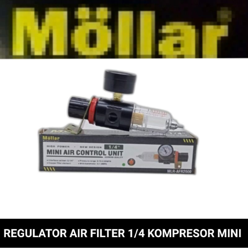 regulator air filter kontrol 1/4 kompresor mini mollar