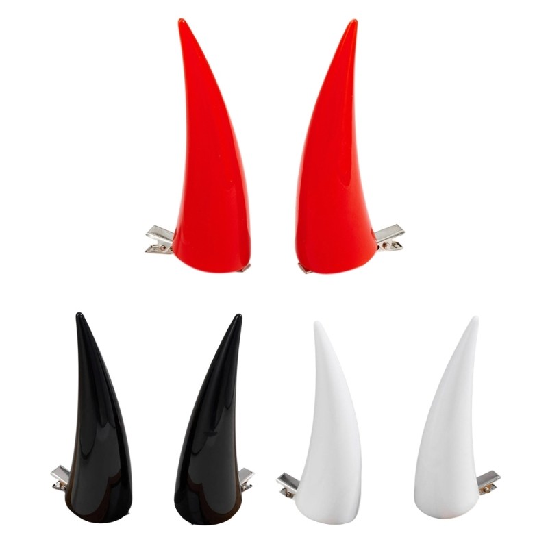 Power Hair Clip Anime Hairpin Punk Halloween Bunes Hair Clip Cosplay