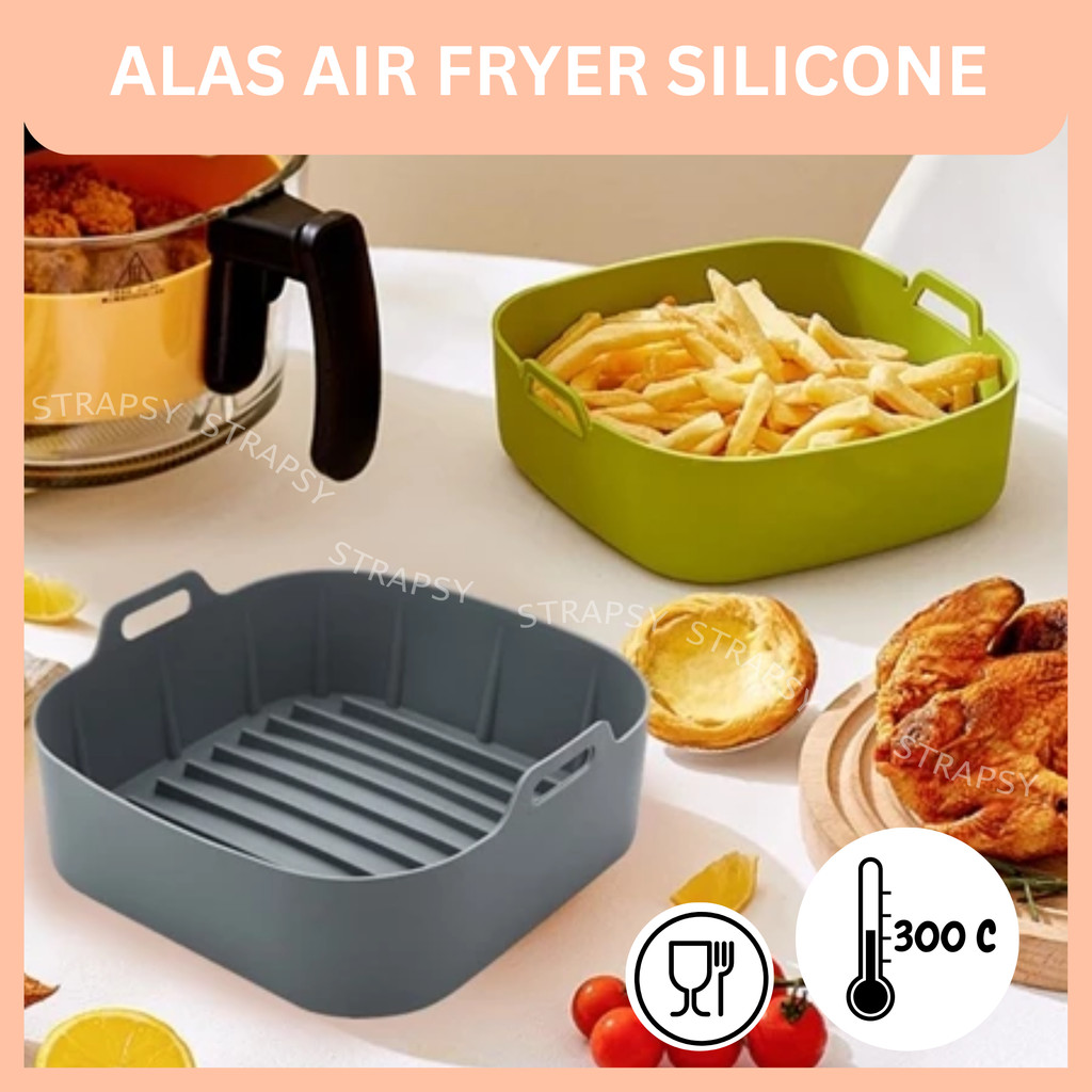 Alas Air Fryer Silikon Bpa Free Mangkok Air Fryer Air Fryer Tray Wadah