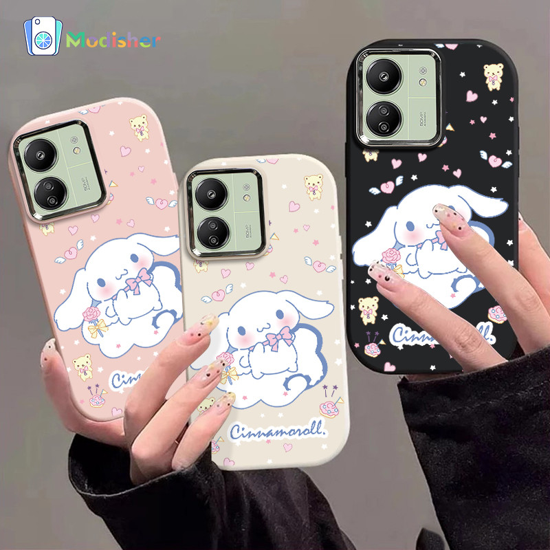 Casing Redmi Anjing cinta kayu manis Soft Case Lucu Chubby Case Fashion Cocok untuk Redmi Note 9A 9I