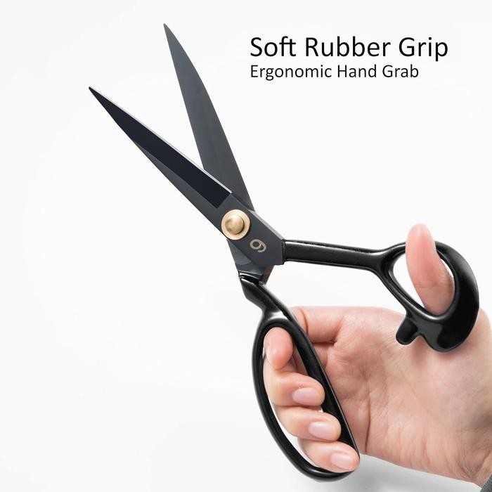 

JLD Gunting Bahan Kain Butterfly Baja Hitam 8-11'' Gunting Potong Bahan Kain super tajam - Hitam-11INCH