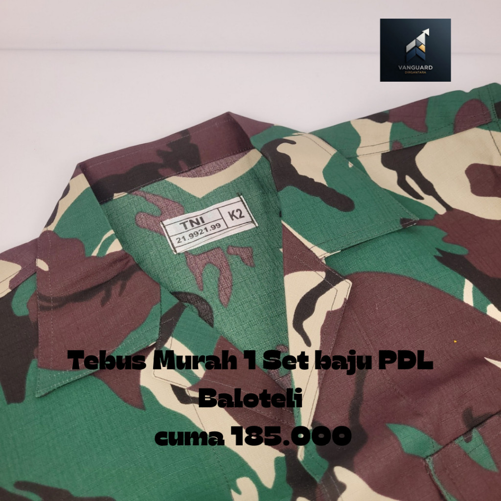Seragam TNI PDL Baloteli Baju Doreng Baloteli | Baju Loreng TNI Malvinas Bahan Balotelli | Baju Dore