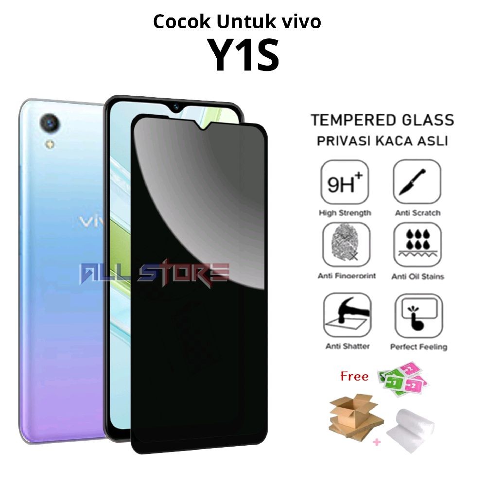 Anti Gores Spy Kaca for vivo Y1S Y 1 S Super Glossy Tebal dan Kuat - TG Anti Gores Tempered Glass