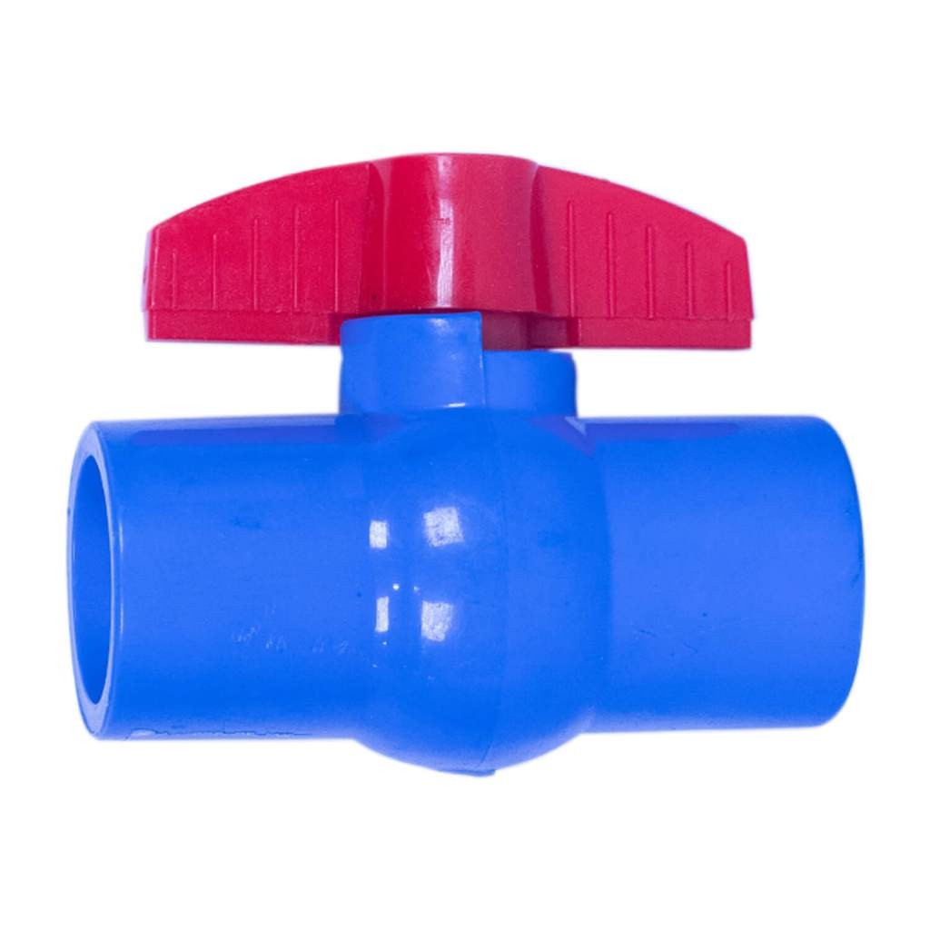 SAB Ball Valve 1/2 3/4 1Inci PVC HPP / Stop Kran Pipa Ballvalve PVC 1/2” HPP / Stop Keran 1/2 Inch P