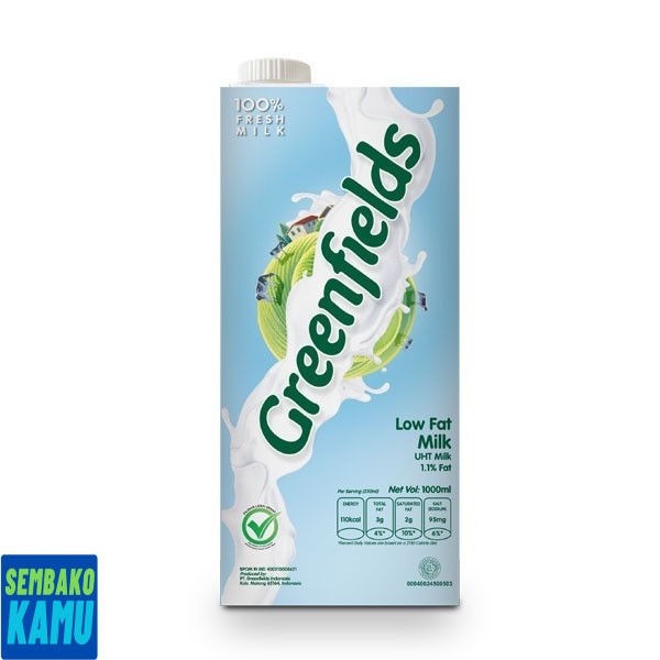 

greenfields Susu Uht Low Fat Milk Tp 1000 ml - Susu