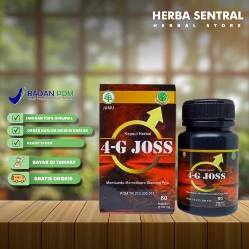 4G Joss Herbal Original Vitamin Alami 60 Kapsul ORIGINAL BPOM