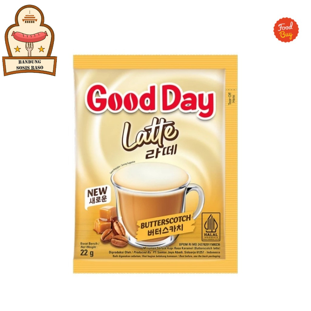 

Good Day Latte Butterscotch Renceng - Sensasi Kopi Latte & Manisnya Butterscotch