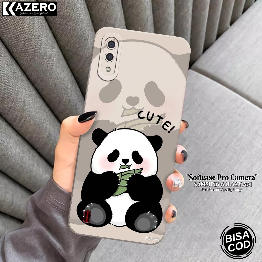 KAZERO - Case Hp Samsung Galaxy A01 - Fashion Case Kartun - Pro Camera - Softcase Samsung Galaxy A01