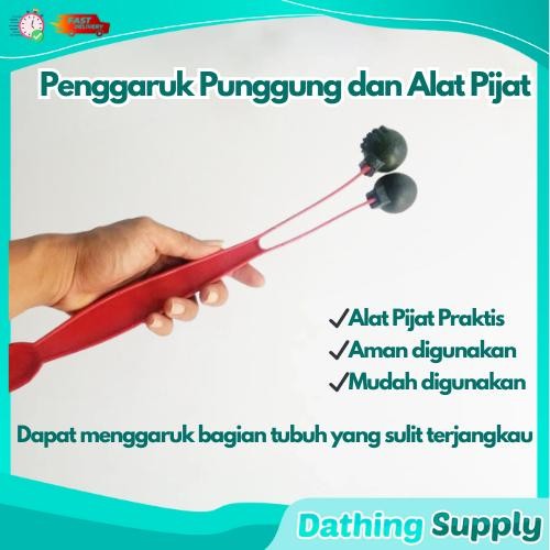 Penggaruk Punggung Dan Alat Pijat Badan Refleksi 2 In 1 Garukan Alat Pijit Belakang Badan Plastik