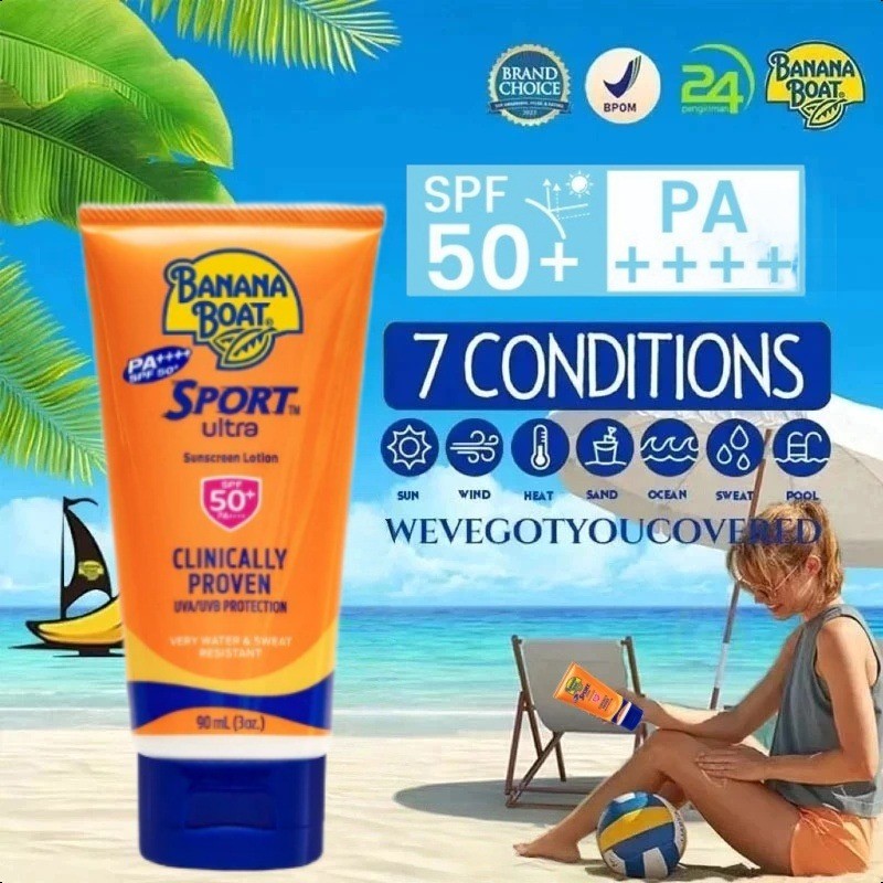 COD ORI  BANANA BOAT Banana Boat Sport Ultra SPF50+ 90ml