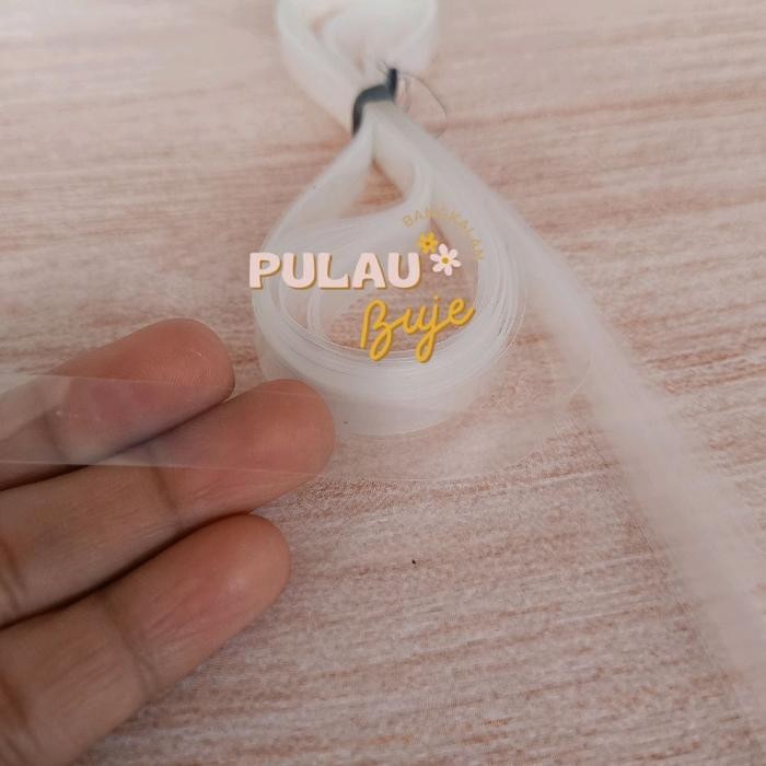 MIKA SENDAREN LAYANGAN / GAPANGAN MINI – ANTI PECAH Lebar 1 cm | Tebal 0,1 mm | Panjang 3 Meter Baha