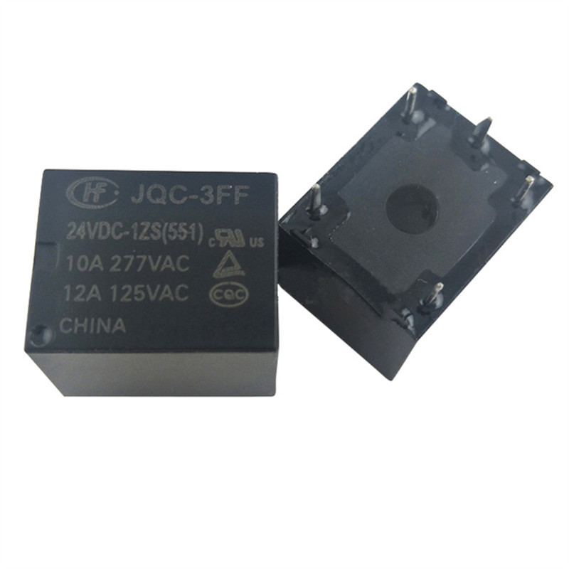 20Pcs HF3FF- 005 009 012 024 1HS 1ZS 1HST 1ZST Relay DC5V 12V 24V JQC-3FF-5V 9V 12V 24VDC (551) 4Pin