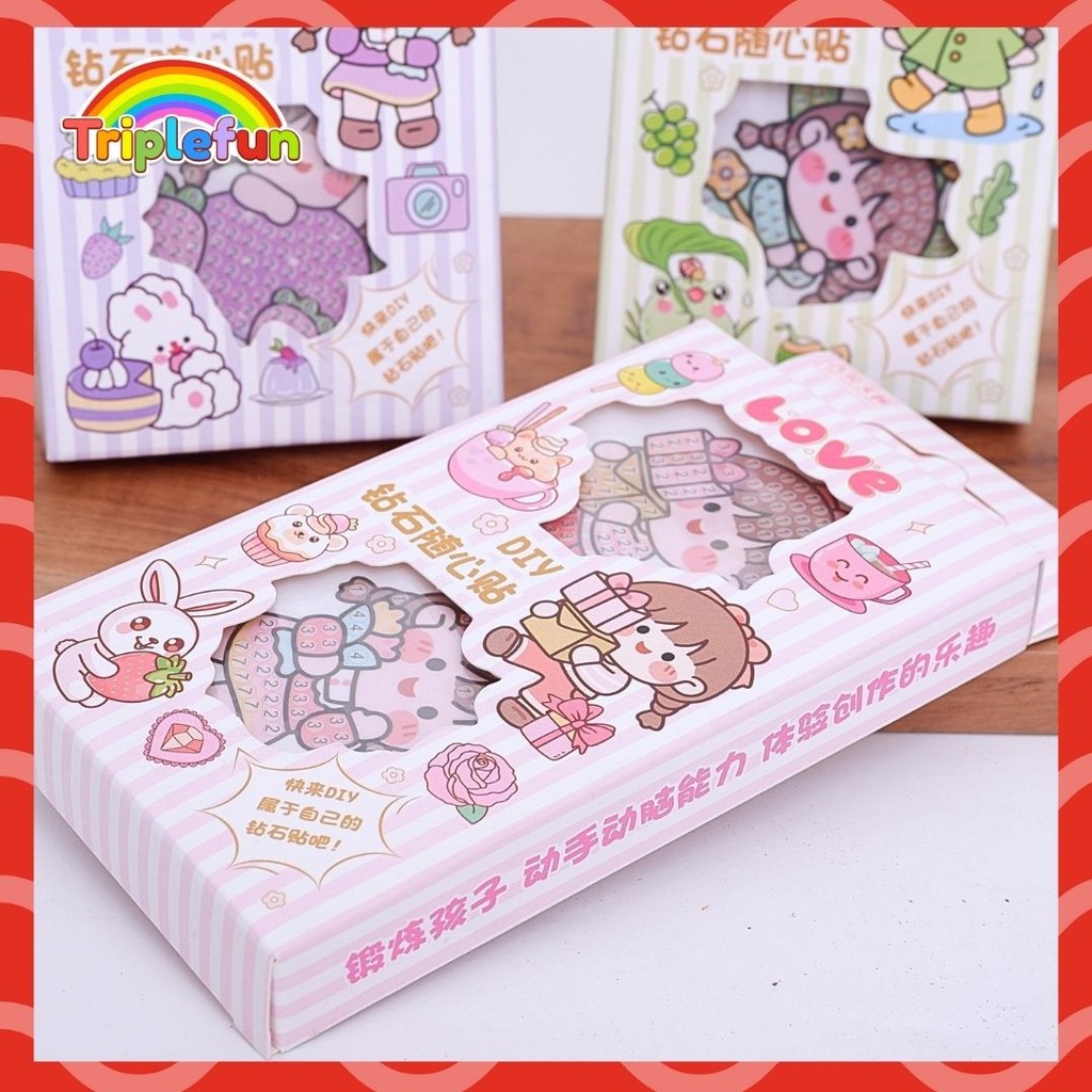 

Sticker DIY Diamond Painting Manik-manik LD-ZSH506 Diamond Set Daily Manual Cute Dekorasi Buku Lucu