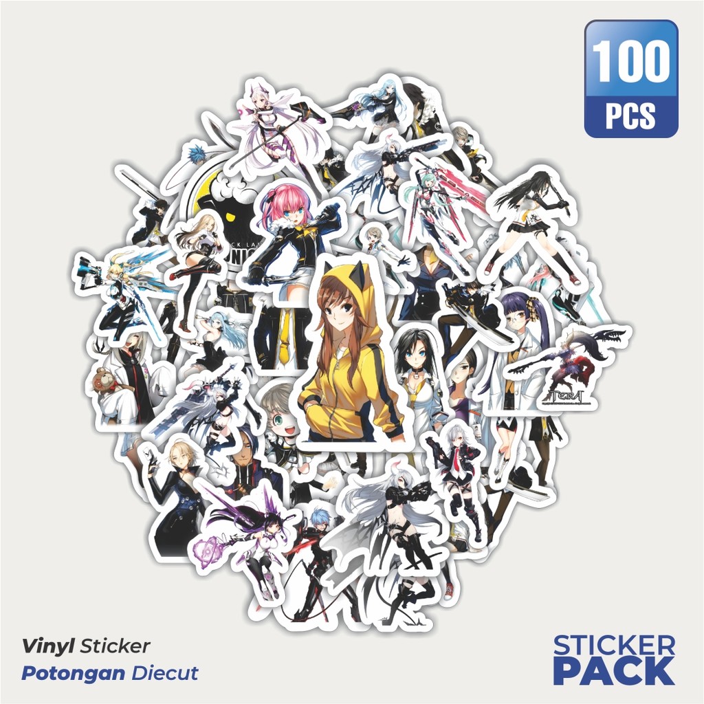 

100 PCS STIKER Stiker Game Series Closers Karakter Mix 2 Waterproof Aesthetic- Untuk Laptop, Motor, dan Helm - Paper Stationery Pack