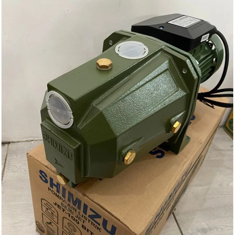 pompa air shimizu jet 100 bit - pompa sumur dangkal semi jet pump