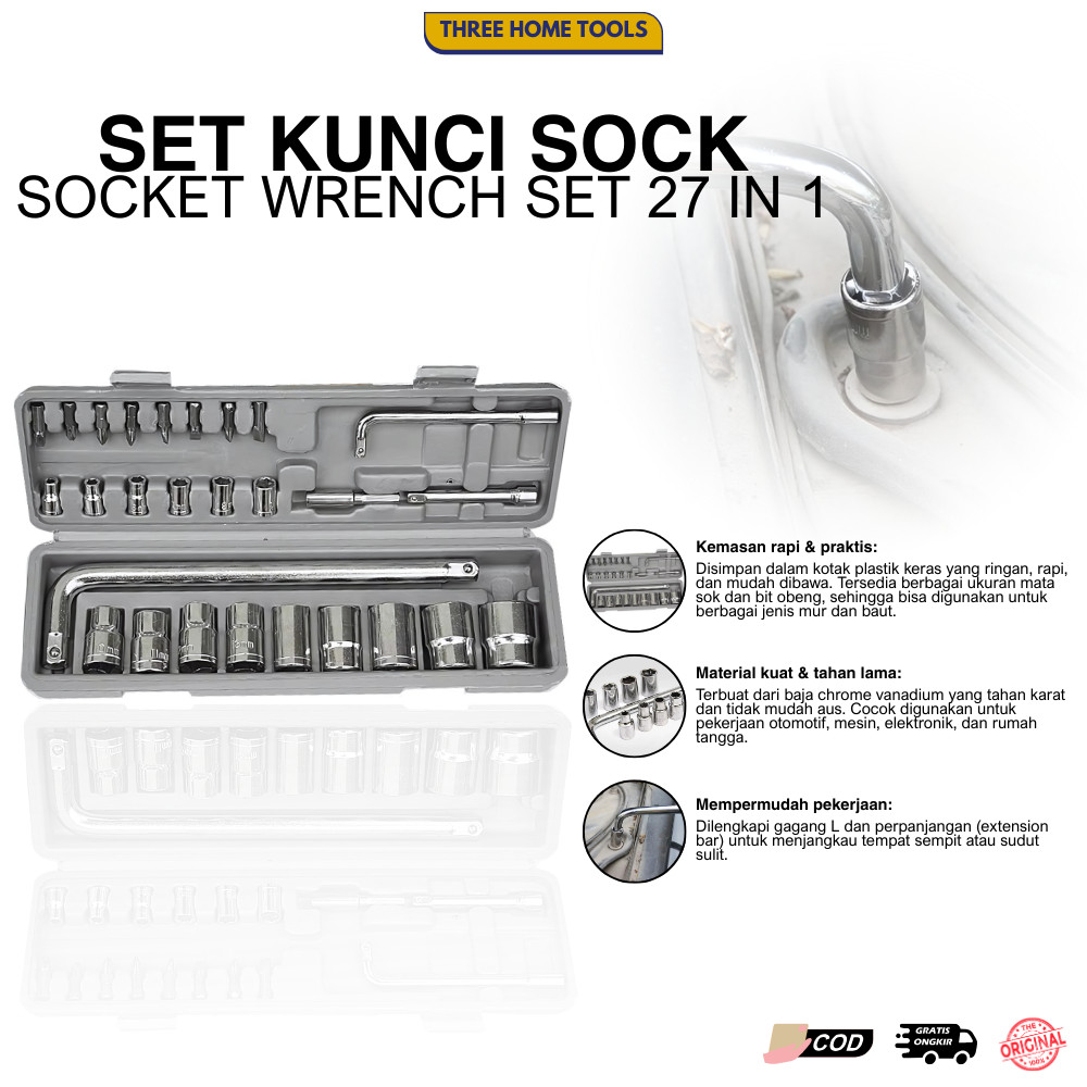 Kunci Shock 27in1 Set Lengkap Kunci Shock