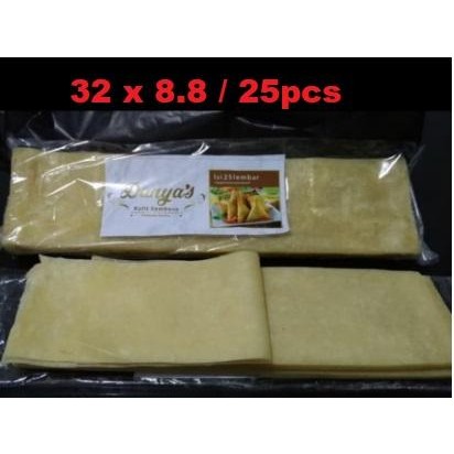 

SPECIAL KULIT SAMBOSA / SAMOSA isi 25 lembar - Macem2 Ukuran - 30 x 7.8