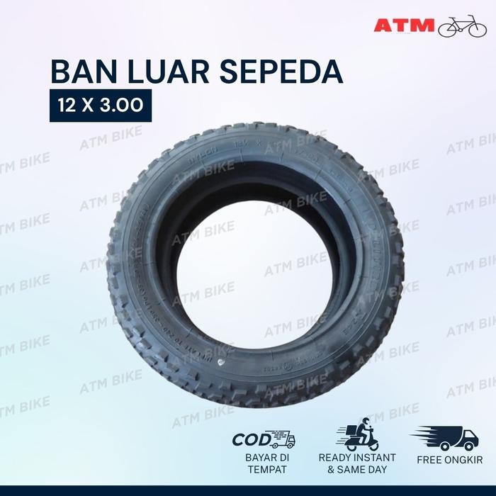 BAN LUAR SEPEDA 3.0 / BAN LUAR JUMBO BMX UKURAN  12 X 3.0 16 X 3.0 18 X 3.0 20 X 3.0 - 12 X 3.0