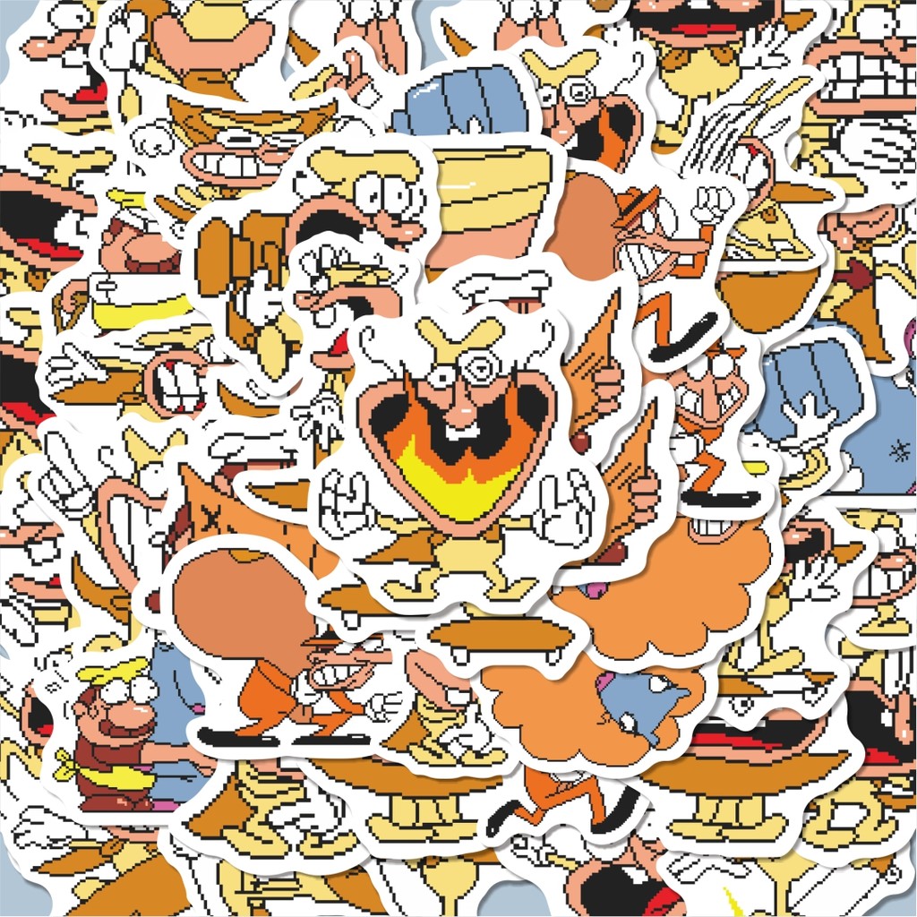 

100PCS Lucu Stiker Pizza Tower V5 Stiker Aesthetic Stiker Anti Air Stikers Berperekat Waterproof sticker decal buat Motor Helm Buku Journal Koper Casing HP Laptop Botol Minum Hadiah anak