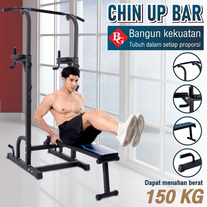 Better Sport Pull Up & Push Up Bar Station Chin Up Multifungsi Alat Pull Up Adjustable Dumbbell 30KG