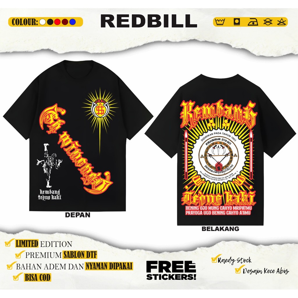 KAOS PSHW KEMBANG TEPUS KAKI BENING OJO MUNG CAHYO KAOS PSHW TERBARU - KAOS SH WINONGO