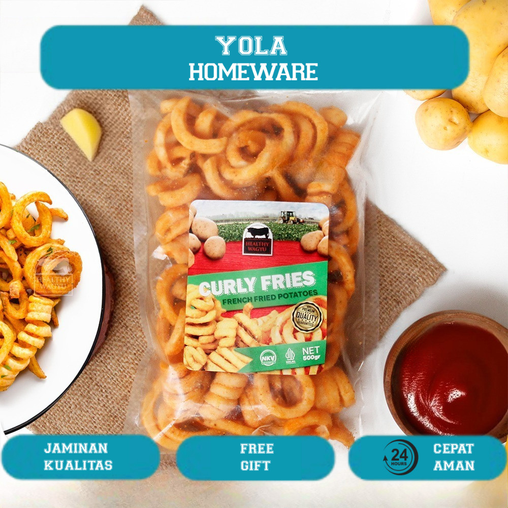 

Curly Fries Kentang Goreng Spiral Lamb Weston 500 Gram Healthy Wagyu