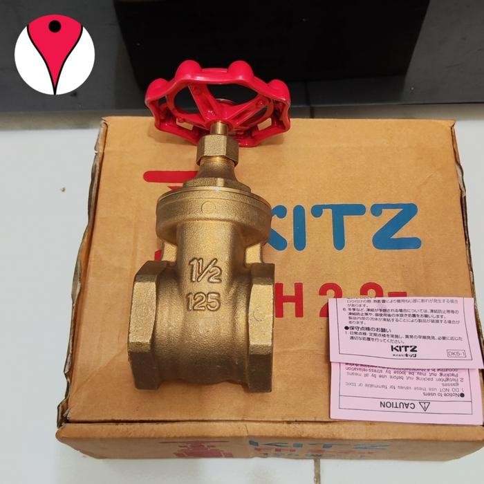 GATE VALVE 1 ½ KITZ 1 1/2 inch gate valve kitz kuningan ( bronze)