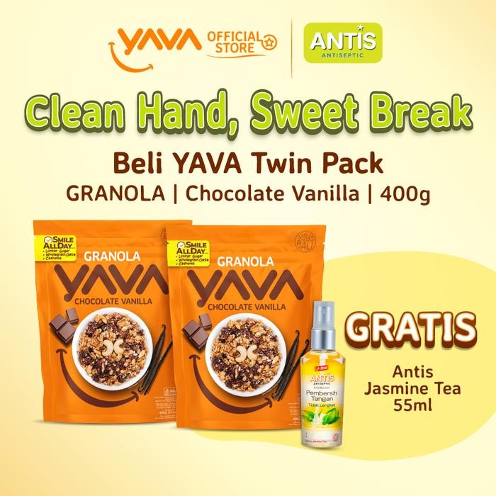 

YAVA Twin Pack Granola Chocolate Vanilla (2 x 400g)