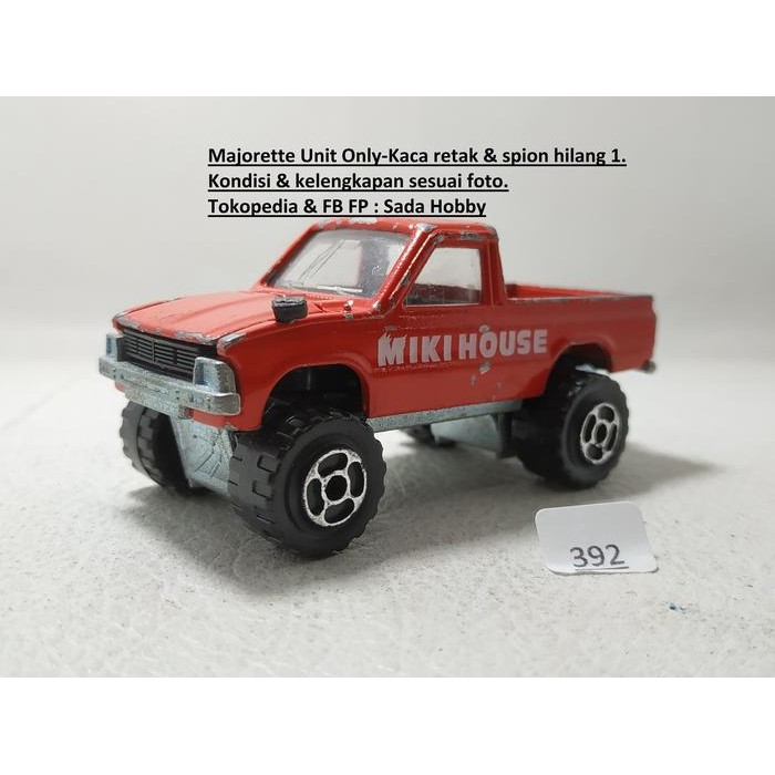 AD99 Majorette Toyota Pickup Hilux Red Miki House Unit Only