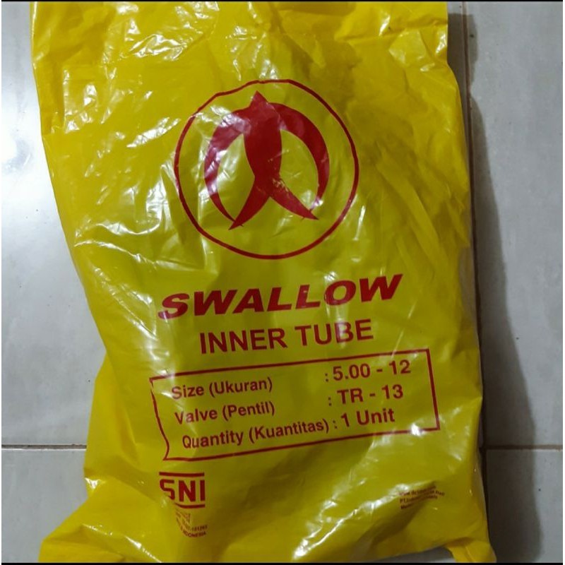 BAN DALAM 500 12 MEREK SWALLOW / BAN DALAM 450-500 12 Viar Tossa