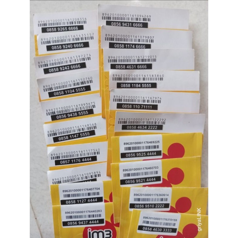 Nomor cantik INDOSAT seri kwartet tahun nomer kw perdana nocan