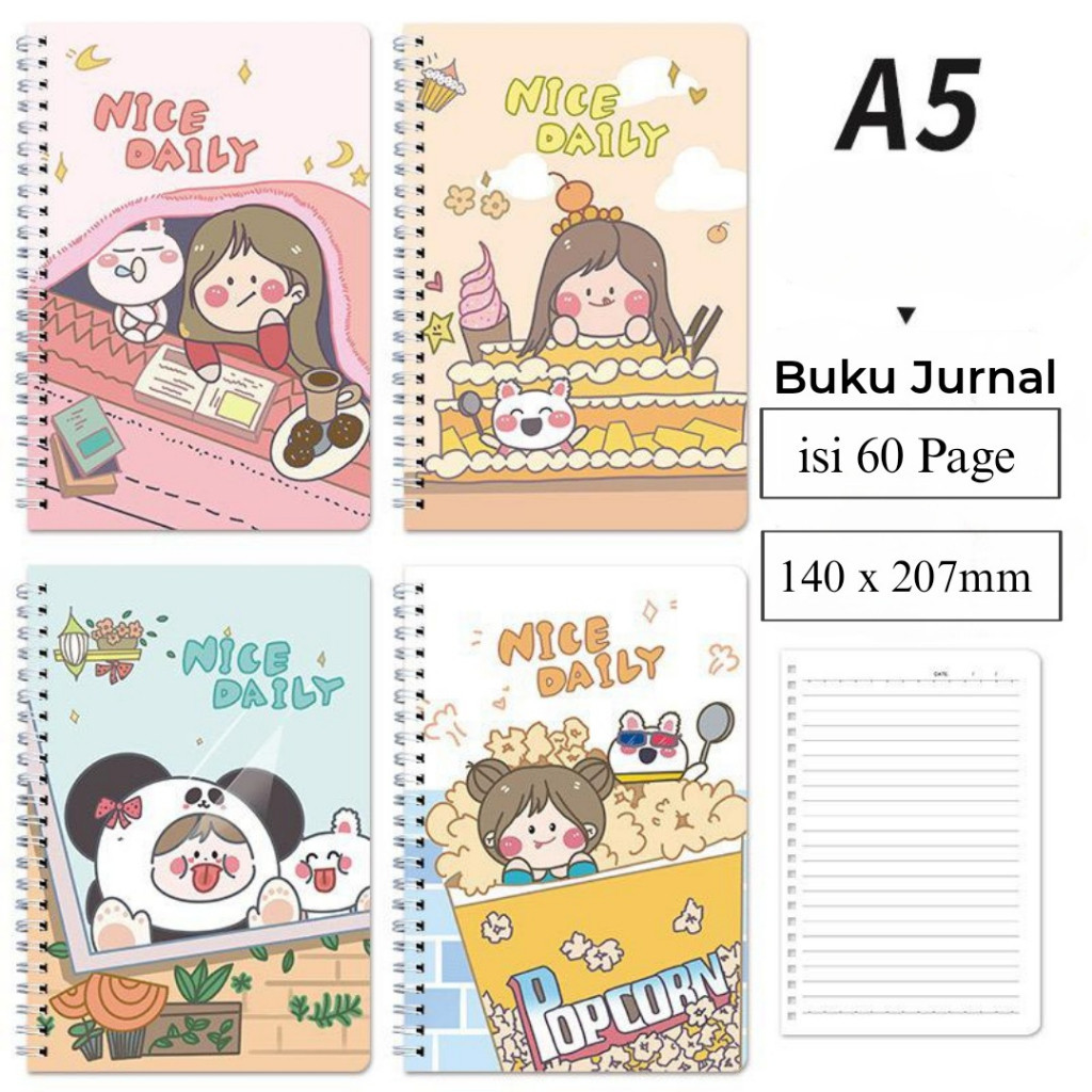 

BUKU TULIS RING A5 BESAR/ BUKU JURNAL MOTIF KARTUN/ NOTEBOOK A5/ BUKU TULIS SEKOLAH Bahan berkualitas aman di gunakan bisa COD