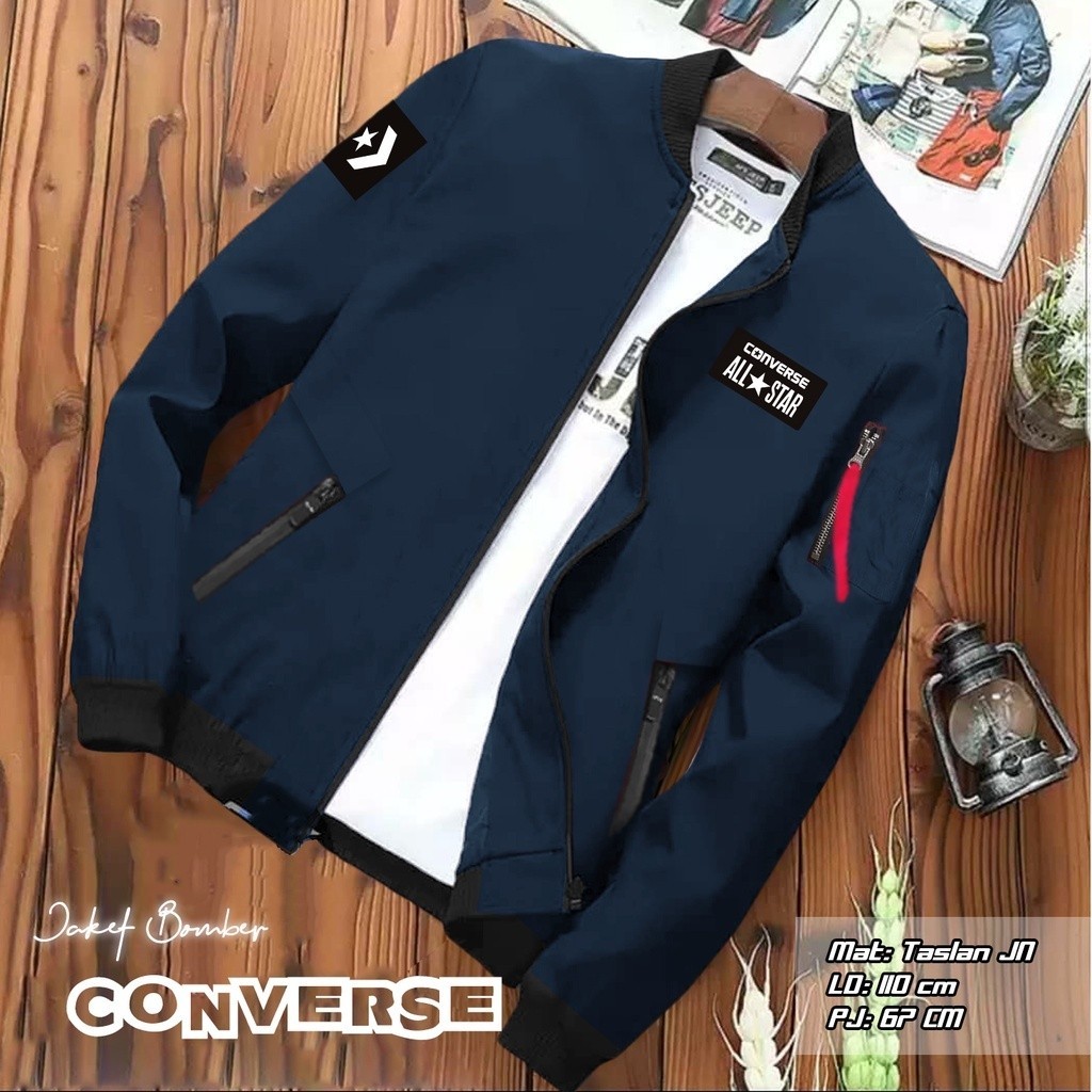 BOMBER CONVERSE JAKET SOLO GROSIR PASAR KLEWER JAKET ANTI ANGIN AIR