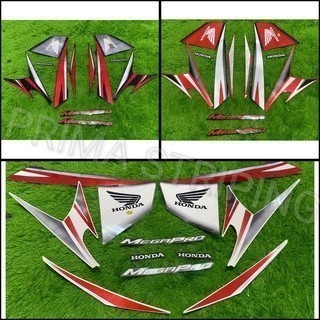 STRIPING STIKER MOTOR MEGAPRO 2012 MONOSHOCK HITAM