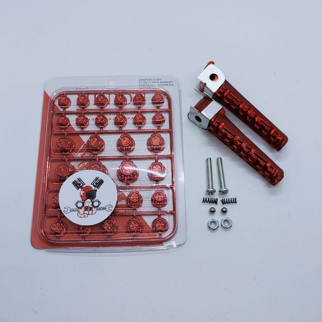 Cover baut probolt flower plus FootStep belakang Yamaha Vixion universal